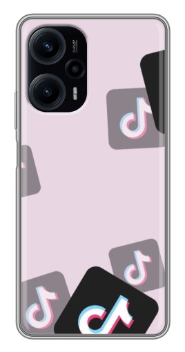 Чехол с принтом "Значки ТикоТока" для Xiaomi POCO F5