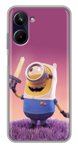 Чехол с принтом "Миньон с мечом" для Realme 10