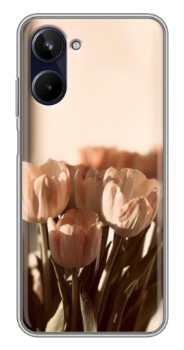 Силиконовый чехол с изображением "Тюльпаны на солнце" для Realme 10