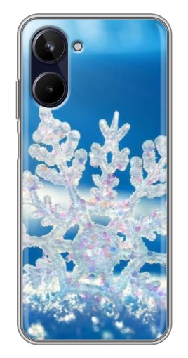 Силиконовый чехол с изображением "Яркая снежинка" для Realme 10