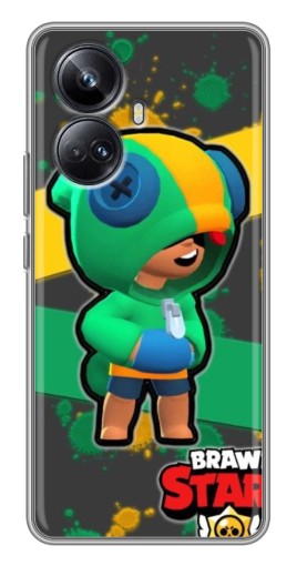 Чехол с картинкой "Leon Brawl Stars" для Realme 10 Pro Plus
