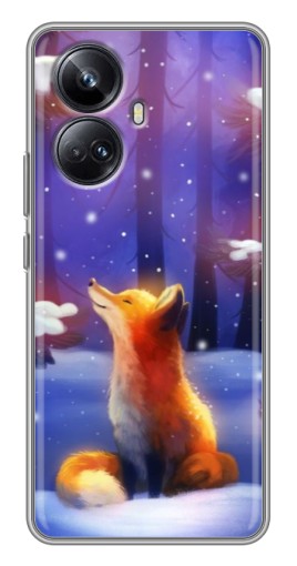 Чехол с принтом "Лисичка в лесу" для Realme 10 Pro Plus