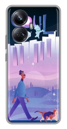 Силиконовый чехол с изображением "Постер к мультику" для Realme 10 Pro Plus