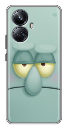 Чехол с картинкой "Сквидвард" для Realme 10 Pro Plus