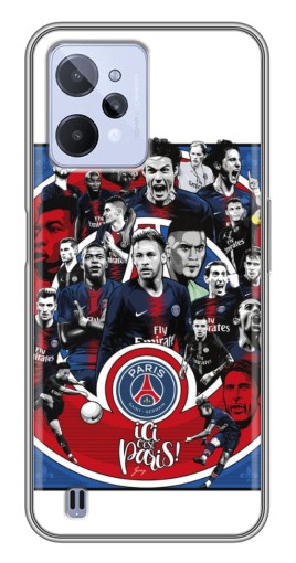 Чехол с печатью "Команда PSG" для Realme C31