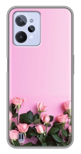 Силиконовый чехол с изображением "Нежные розы" для Realme C31