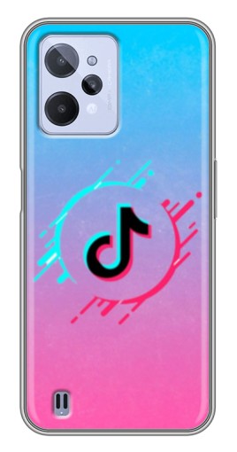 Силиконовый чехол с изображением "Нота ТикТок" для Realme C31