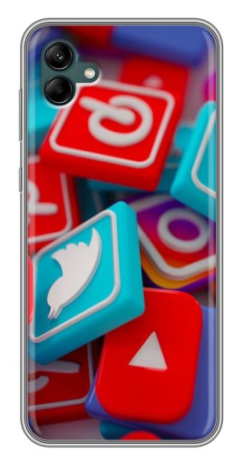 Чехол с картинкой "3Д эффект" для Samsung Galaxy A04