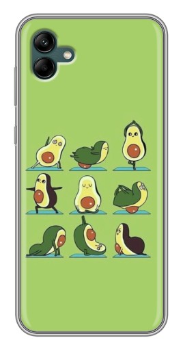 Чехол с картинкой "Авокадо Йога" для Samsung Galaxy A04