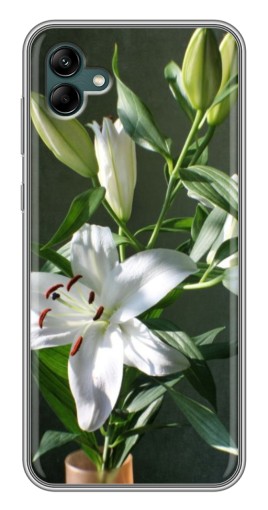 Чехол с принтом "Белые лилии" для Samsung Galaxy A04