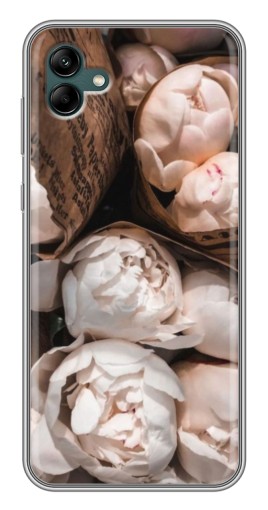 Силиконовый чехол с изображением "Букет пионов" для Samsung Galaxy A04