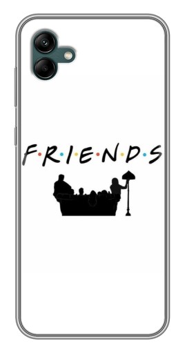Чехол с картинкой "Друзья на диване" для Samsung Galaxy A04