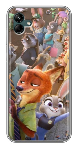 Чехол с печатью "Герои Зверополис" для Samsung Galaxy A04