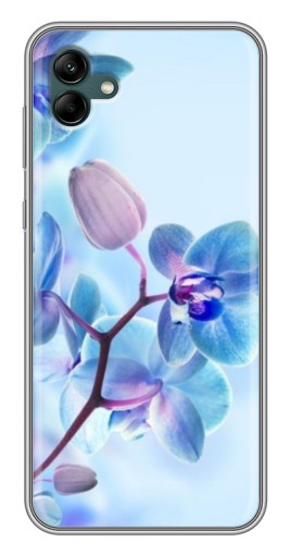 Чехол с принтом "Голубые орхидеи" для Samsung Galaxy A04