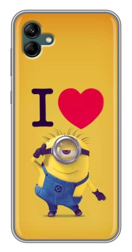 Чехол с картинкой "I Love Minion" для Samsung Galaxy A04