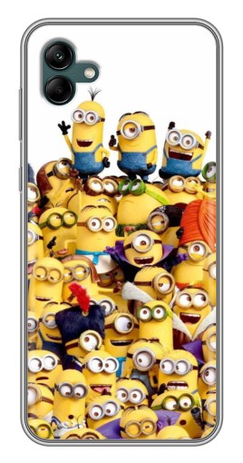 Силиконовый чехол с изображением "Куча миньонов" для Samsung Galaxy A04