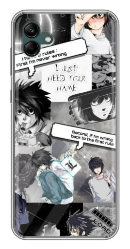 Чехол с печатью "L - Death note" для Samsung Galaxy A04