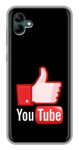 Силиконовый чехол с изображением "Лайк YouTube" для Samsung Galaxy A04