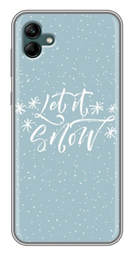 Чехол с принтом "Let it Snow" для Samsung Galaxy A04