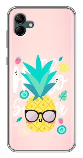 Силиконовый чехол с изображением "Летний ананас" для Samsung Galaxy A04