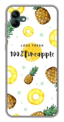 Силиконовый чехол с изображением "Любовь к ананасам" для Samsung Galaxy A04