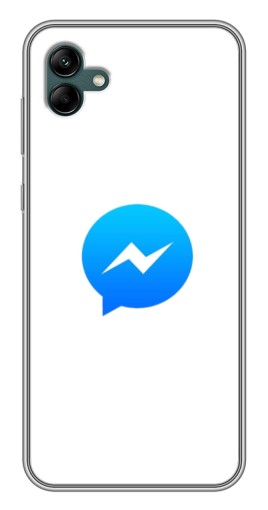 Силиконовый чехол с изображением "messenger logo" для Samsung Galaxy A04