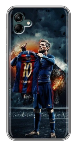 Чехол с печатью "Месси с футболкой" для Samsung Galaxy A04