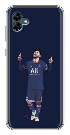 Силиконовый чехол с изображением "Месси в ПСЖ" для Samsung Galaxy A04