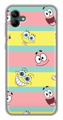 Чехол с принтом "Мордашки" для Samsung Galaxy A04