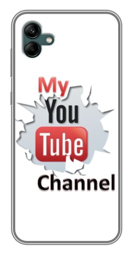 Силиконовый чехол с изображением "My YouTube" для Samsung Galaxy A04