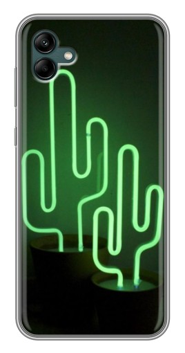 Чехол с печатью "Неоновый кактус" для Samsung Galaxy A04