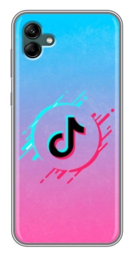 Чехол с картинкой "Нота ТикТок" для Samsung Galaxy A04