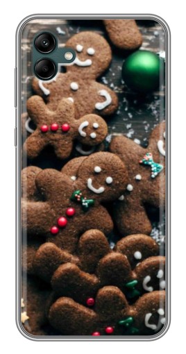 Чехол с печатью "Новогодние человечки" для Samsung Galaxy A04