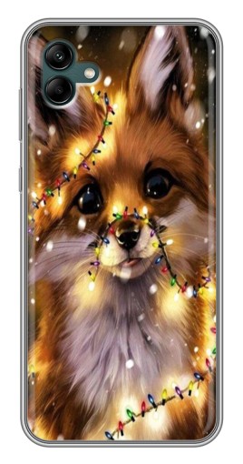 Чехол с картинкой "Новогодний лесенок" для Samsung Galaxy A04