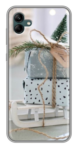 Чехол с принтом "Подарки на санках" для Samsung Galaxy A04