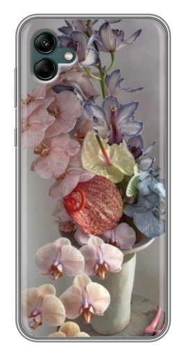 Чехол с картинкой "Разноцветные орхидеи" для Samsung Galaxy A04