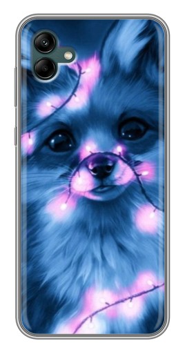 Чехол с принтом "Синяя лисичка" для Samsung Galaxy A04