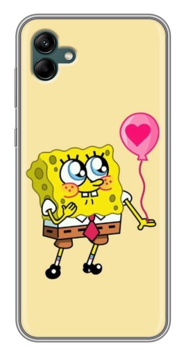 Чехол с печатью "СпанчБоб с шариком" для Samsung Galaxy A04