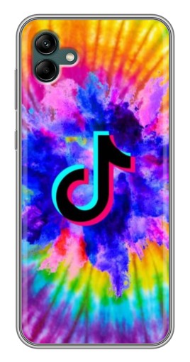 Чехол с картинкой "TikTok в красках" для Samsung Galaxy A04