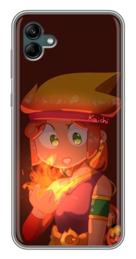 Чехол с принтом "Удивлённая Амбер" для Samsung Galaxy A04