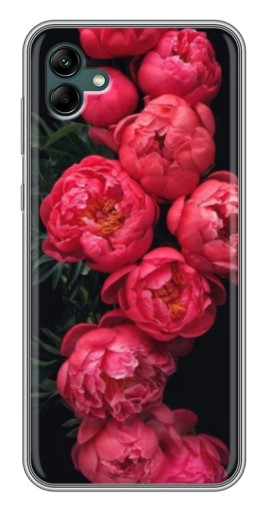 Силиконовый чехол с изображением "Яркие пионы" для Samsung Galaxy A04