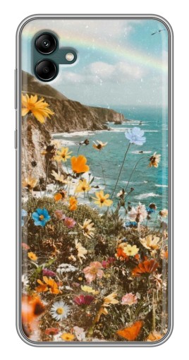Силиконовый чехол с изображением "Яркие полевые цветы" для Samsung Galaxy A04
