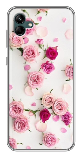 Силиконовый чехол с изображением "Яркие розы" для Samsung Galaxy A04