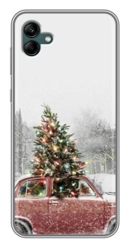Чехол с картинкой "Елка в машине" для Samsung Galaxy A04