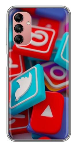 Чехол с принтом "3Д эффект" для Samsung Galaxy A04s