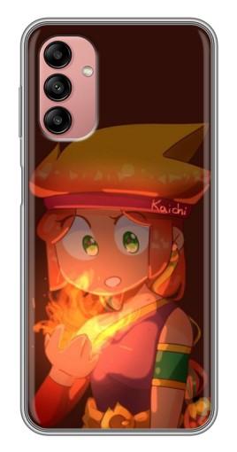 Чехол с печатью "Amber с огнем" для Samsung Galaxy A04s