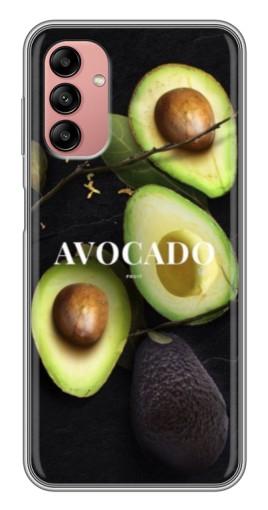 Чехол с печатью "Авокадо на черном" для Samsung Galaxy A04s