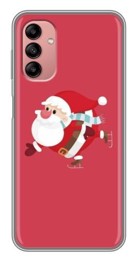 Чехол с картинкой "Дед Мороз на коньках" для Samsung Galaxy A04s