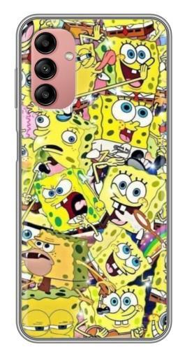 Силиконовый чехол с изображением "Эмоции Спанч-Боба" для Samsung Galaxy A04s