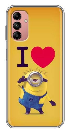 Силиконовый чехол с изображением "I Love Minion" для Samsung Galaxy A04s